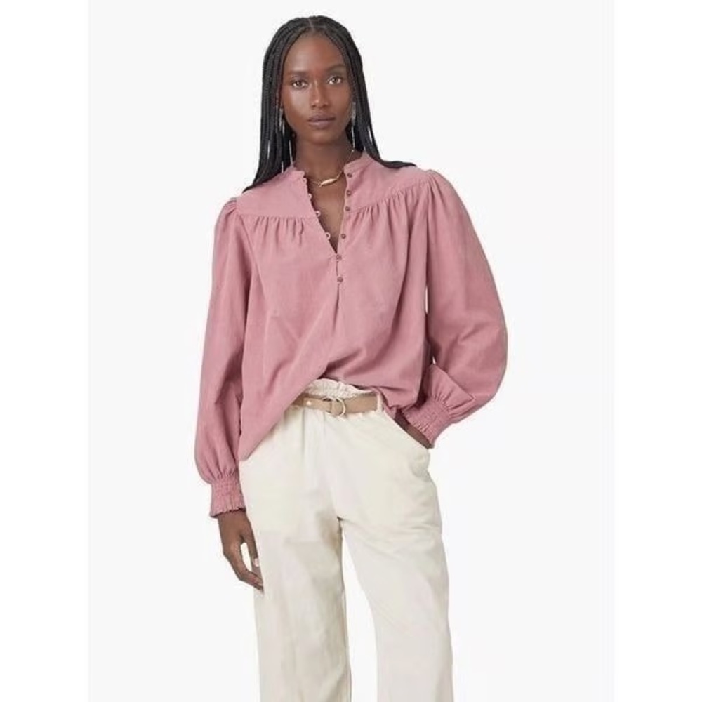 Xirena Corduroy Emilia Button Down Top Blouse